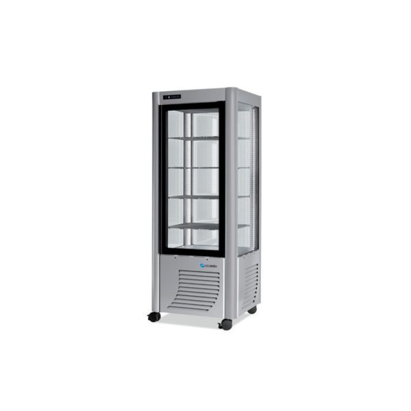 VITRINE RÉFRIGÉRÉE 4 FACES 1 PORTE NÉGATIVE LED
