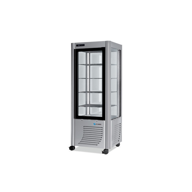 VITRINE RÉFRIGÉRÉE 4 FACES 1 PORTE POSITIVE LED