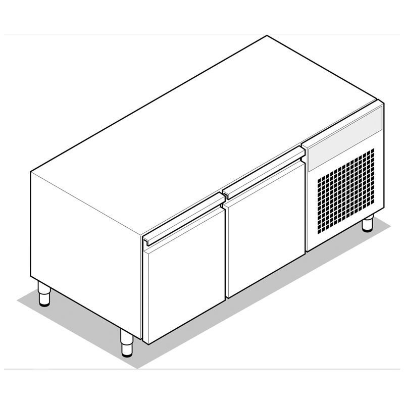 SOUBASSEMENT RÉFRIGÉRÉ GN 1/1 - 2 PORTES