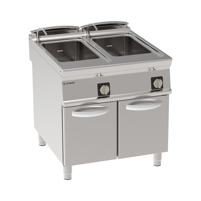CUISEUR À PÂTES ÉLECTRIQUE 2X 40 L - COMMANDES MÉCANIQUES