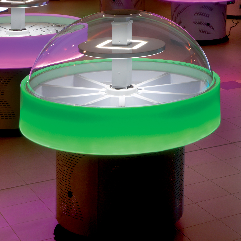 BUFFET RÉFRIGÉRÉ ROND - SÉRIE ISOLA LED