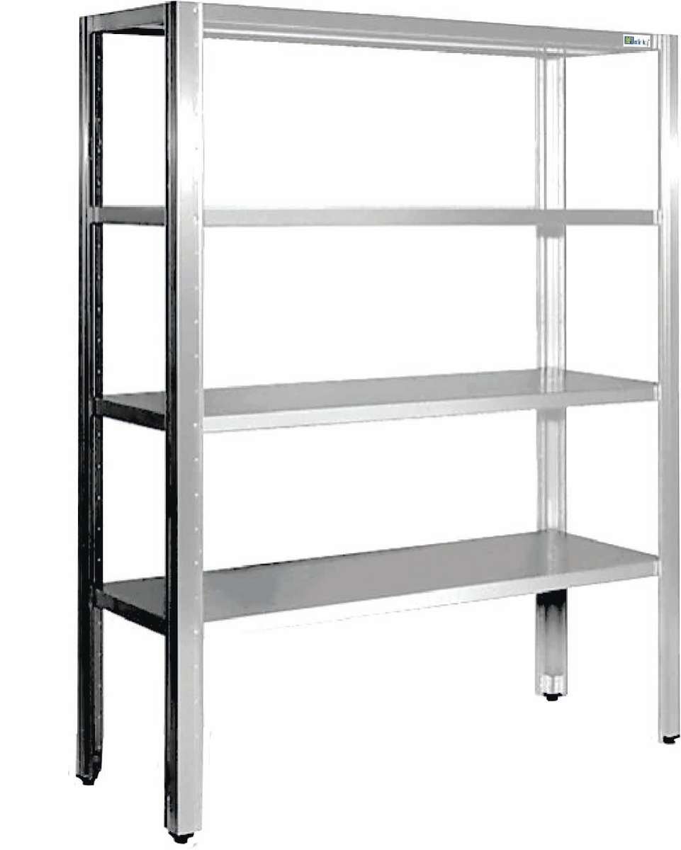 ÉTAGÈRES AISI 304 SUR PIEDS • 4 niveaux