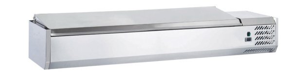 VITRINE POUR 6 BACS GN 1/3 - COUVERCLE INOX