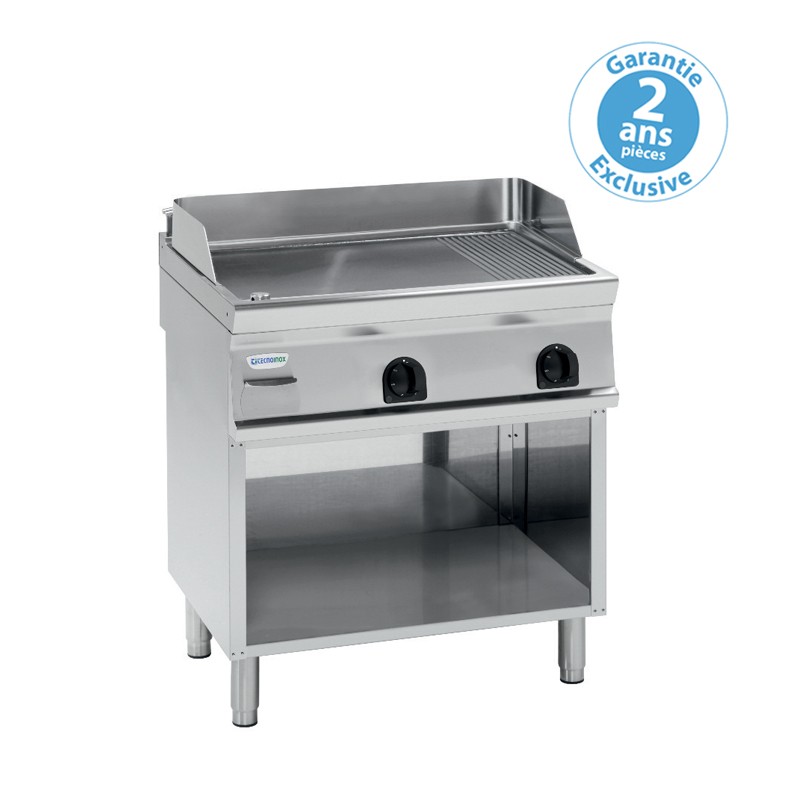 monobloc plaque à snacker lisse chromée