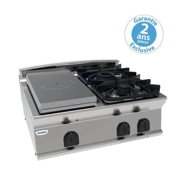 ELEMENT TOP 2 FEUX + 1/2 PLAQUE COUP DE FEU - GAZ