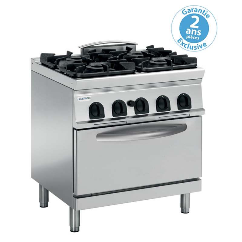 FOURNEAU 4 FEUX / FOUR GAZ GN 2/1