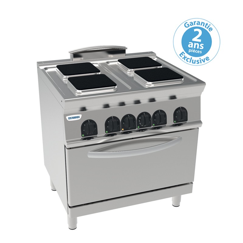 FOURNEAU 4 PLAQUES CARRÉES / FOUR GN1/1 - VENTILÉS