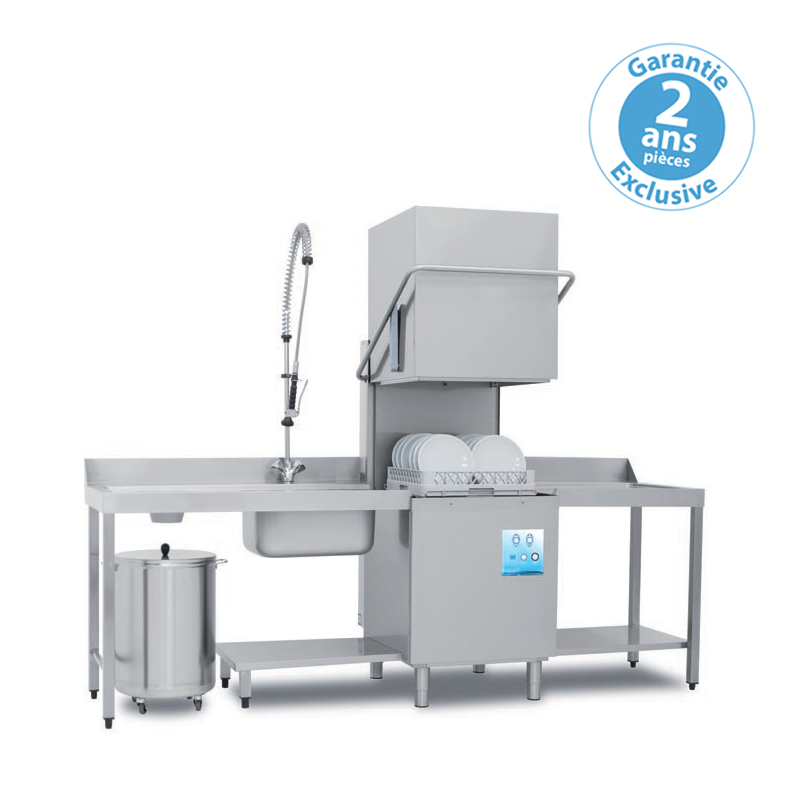LAVE VAISSELLE À CAPOT PLUVIA AFFICHAGE DIGITAL 500 X 500