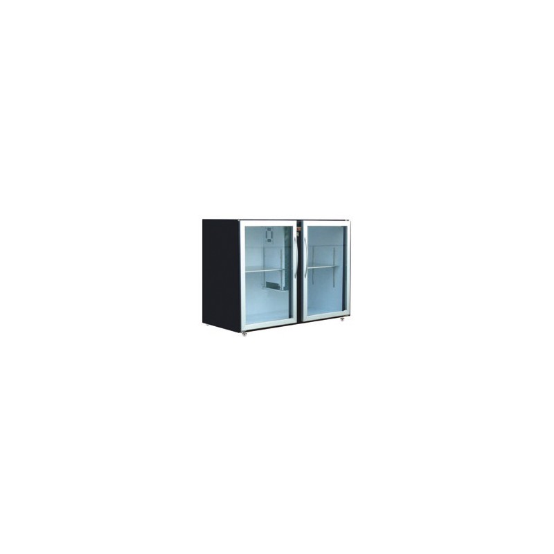 ARRIÈRE BAR SKINPLATE 2 PORTES VITRÉES LARGES