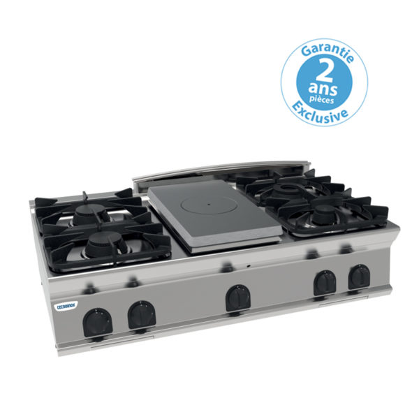 ELEMENT TOP 4 FEUX + 1/2 PLAQUE COUP DE FEU - GAZ