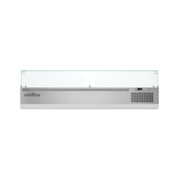 VITRINE HORIZONTALE GN1/3 - PROF. 380 MM - AVEC VITRAGE